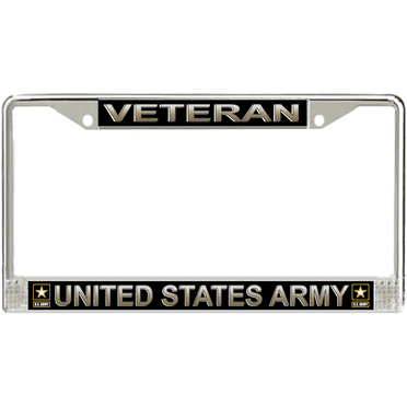 "UNITED STATES ARMY VETERAN" License Plate Frame